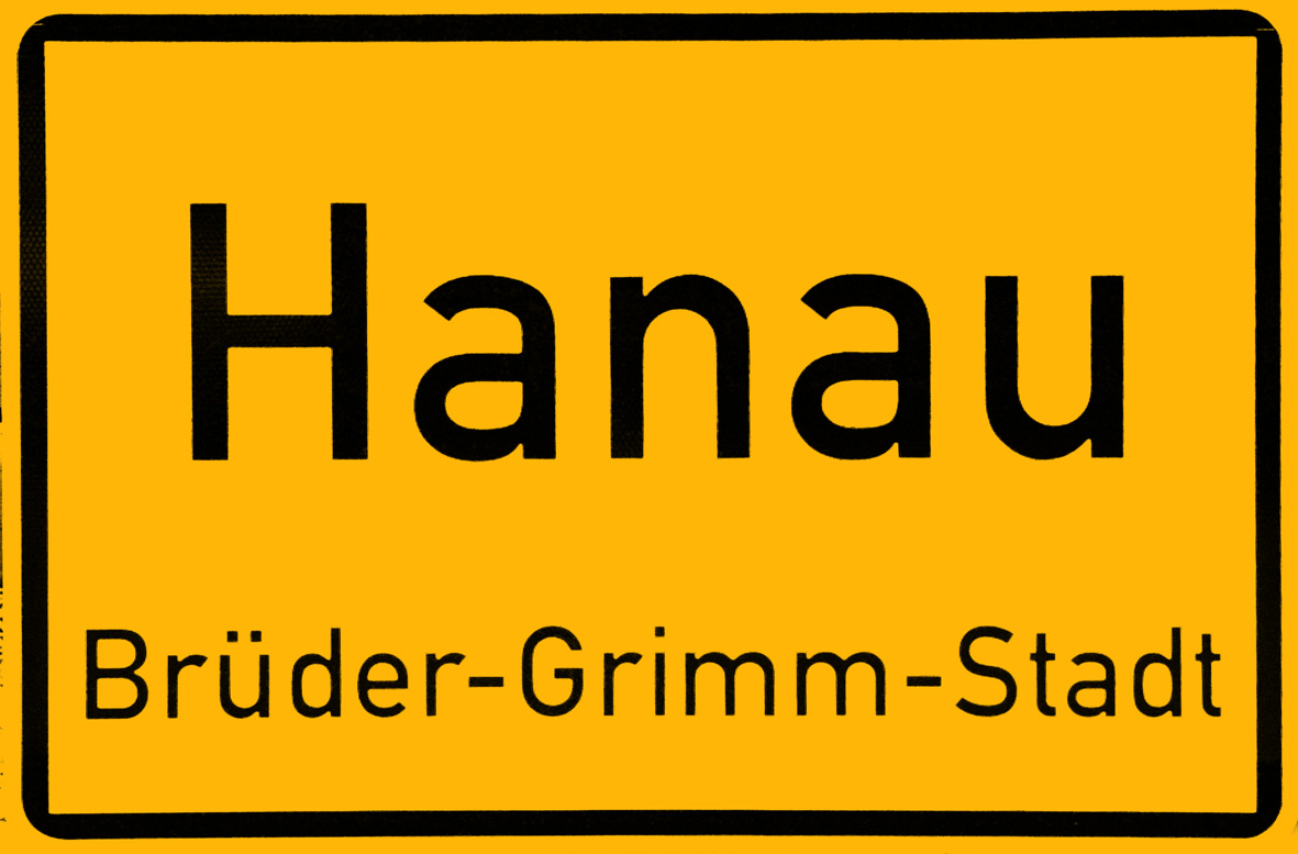 Hanau Ortseingangs Schild Deutsche Märchenstraße